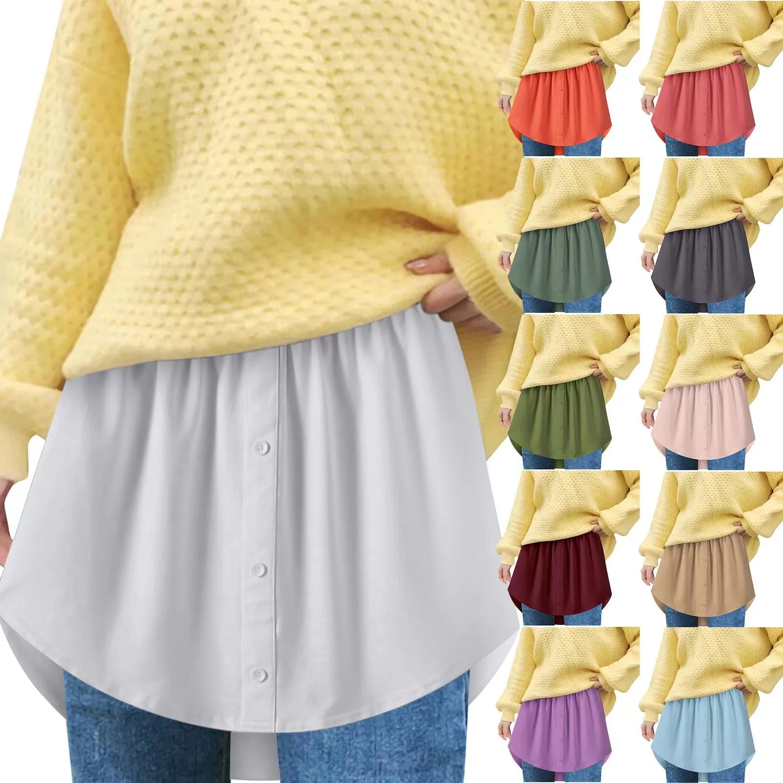 Women'S Matching Solid Color Short Skirt Button Pleated Fashion Patchwork Half-Body Dress Elegant Social Women'S Skirts Faldas
Women'S Matching Solid Color Short Skirt Button Pleated Fashion Patchwork Half-Body Dress Elegant Social Women'S Skirts Faldas