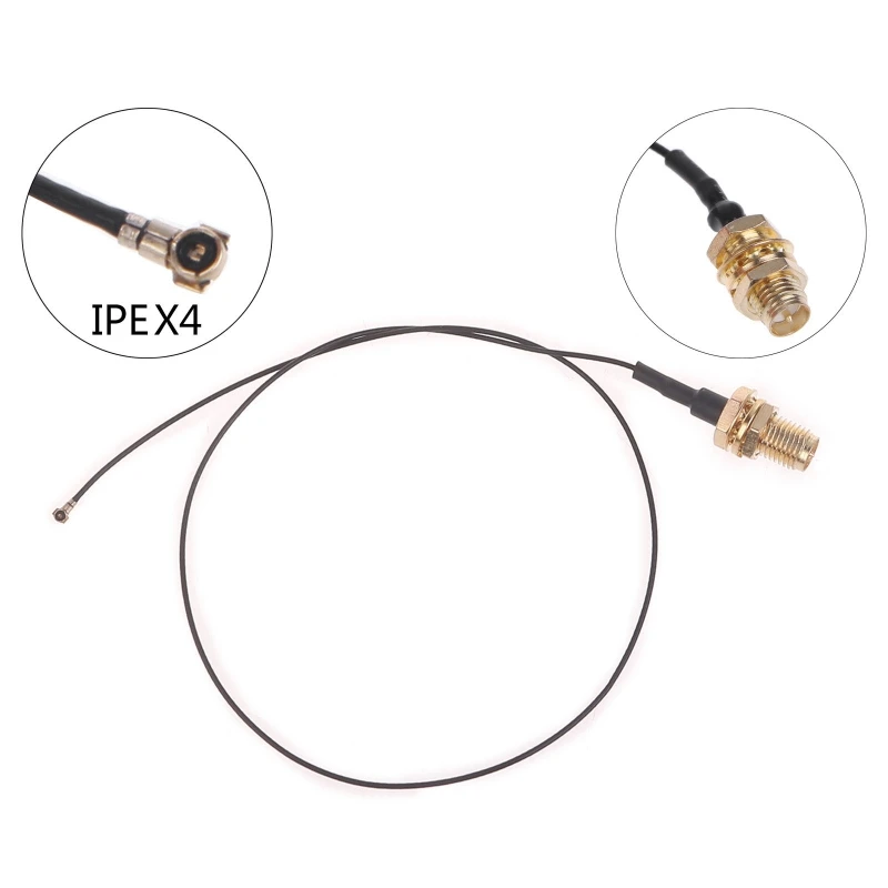 

U.FL IPX IPEX MHF4 to RP-SMA Female Bulkhead Mount WiFi Antenna Cable for Intel Dropship