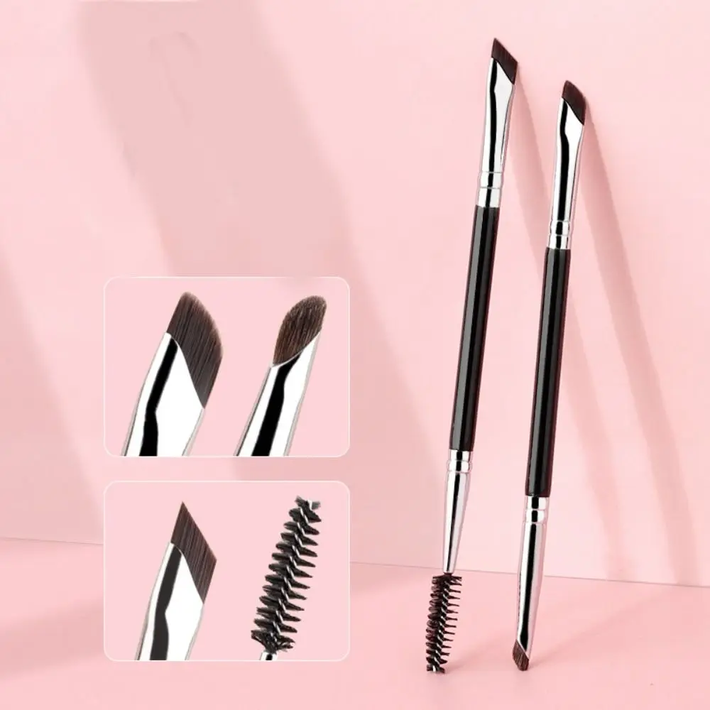 

1PC Double Head Eyeliner Brush Sickle Eyeliner Brush Eye Details Lower Eyelid Smudge Brush Angled Eyebrow Liner Makeup Tools