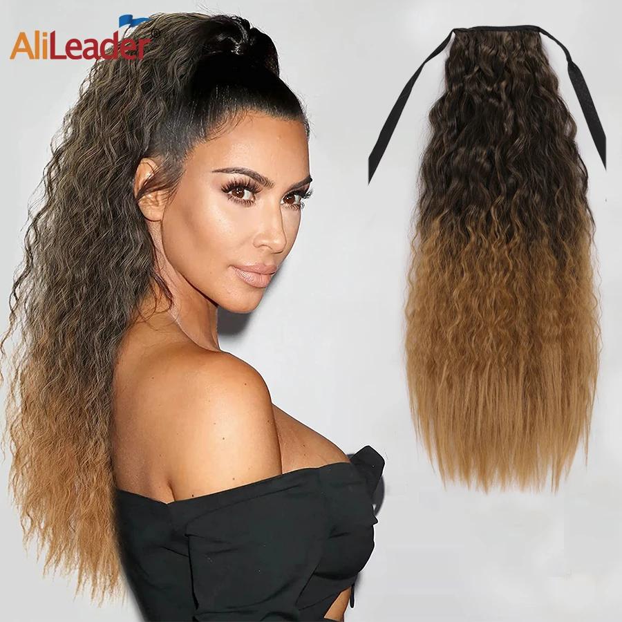 Synthetic Pony Tail Extension Wrap Around Ponytail Corn Wavy Long Ponytail Hairpiece Wrap On Clip High Puff Ponytail 24Inch
Synthetic Pony Tail Extension Wrap Around Ponytail Corn Wavy Long Ponytail Hairpiece Wrap On Clip High Puff Ponytail 24Inch