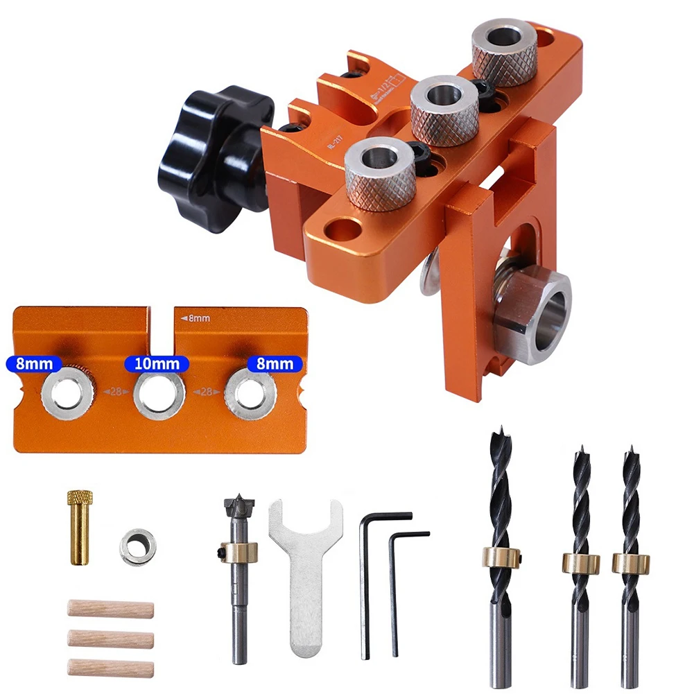 Woodworking Doweling Jig Kit 3 in 1 Adjustable Wood Dowel Punch Locator Pocket Hole Drill Guide Enhanced Precision Drilling
Woodworking Doweling Jig Kit 3 in 1 Adjustable Wood Dowel Punch Locator Pocket Hole Drill Guide Enhanced Precision Drilling