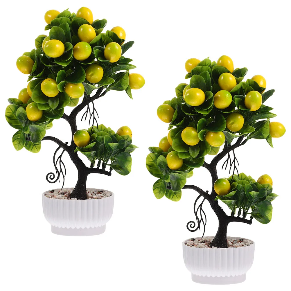 2 Pcs House Plants Artificial Fruit Tree Realistic Bonsai Ornaments False Fake for Desk Small Office
2 Pcs House Plants Artificial Fruit Tree Realistic Bonsai Ornaments False Fake for Desk Small Office