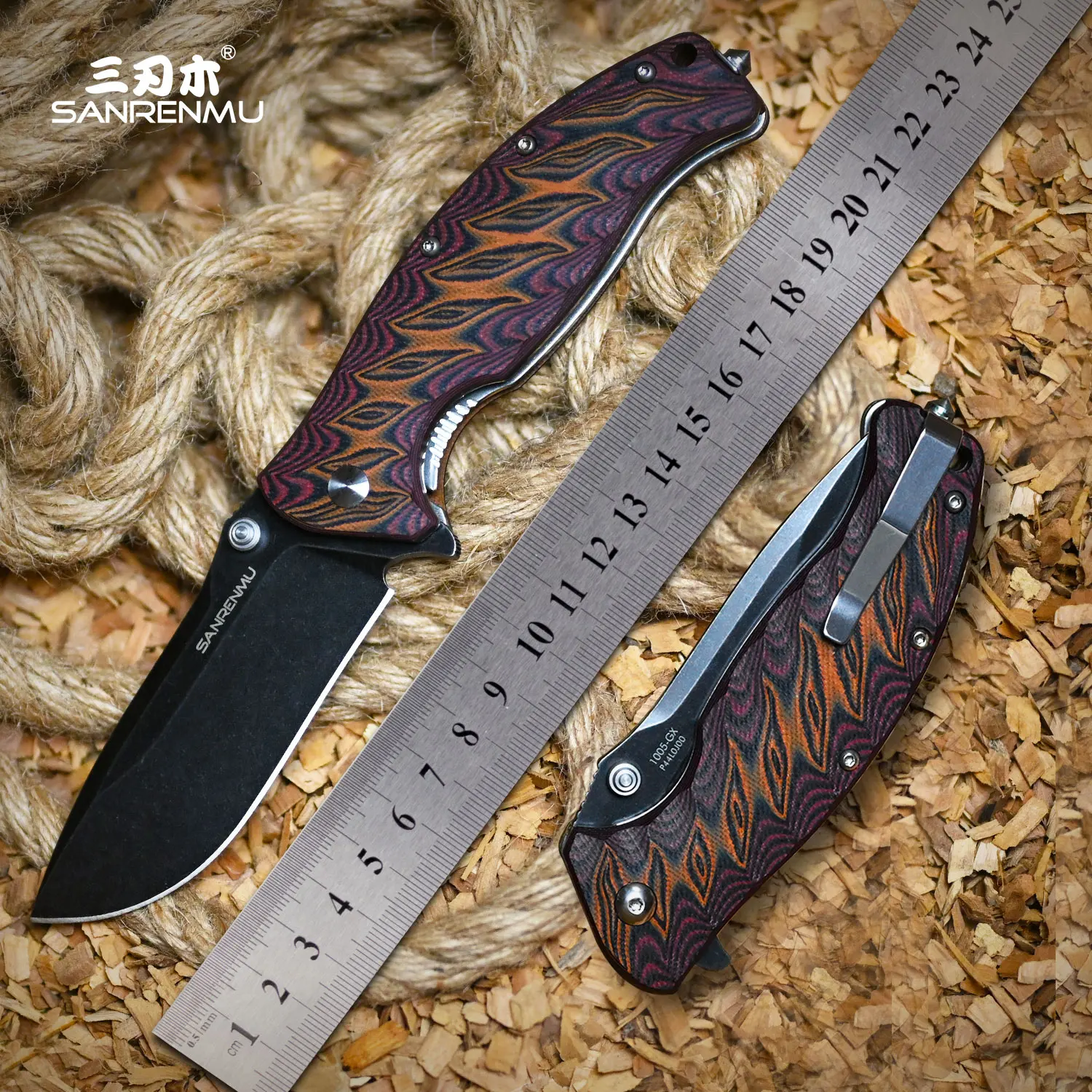 SANRENMU 1005/1006 Folding Knife For Men Military Tactical Pocketknives Jackknife EDC Multi-tool 9Cr14/14C28 Steel G10
SANRENMU 1005/1006 Folding Knife For Men Military Tactical Pocketknives Jackknife EDC Multi-tool 9Cr14/14C28 Steel G10