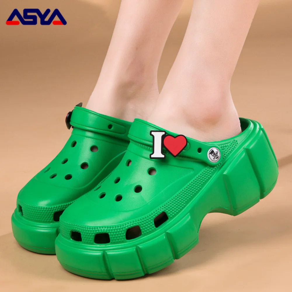 ASYAPOY NEW Summer Women Clogs Platform Garden Shoe Sandals Height Increasing Slippers Slip on For Girl Beach Shoe
ASYAPOY NEW Summer Women Clogs Platform Garden Shoe Sandals Height Increasing Slippers Slip on For Girl Beach Shoe