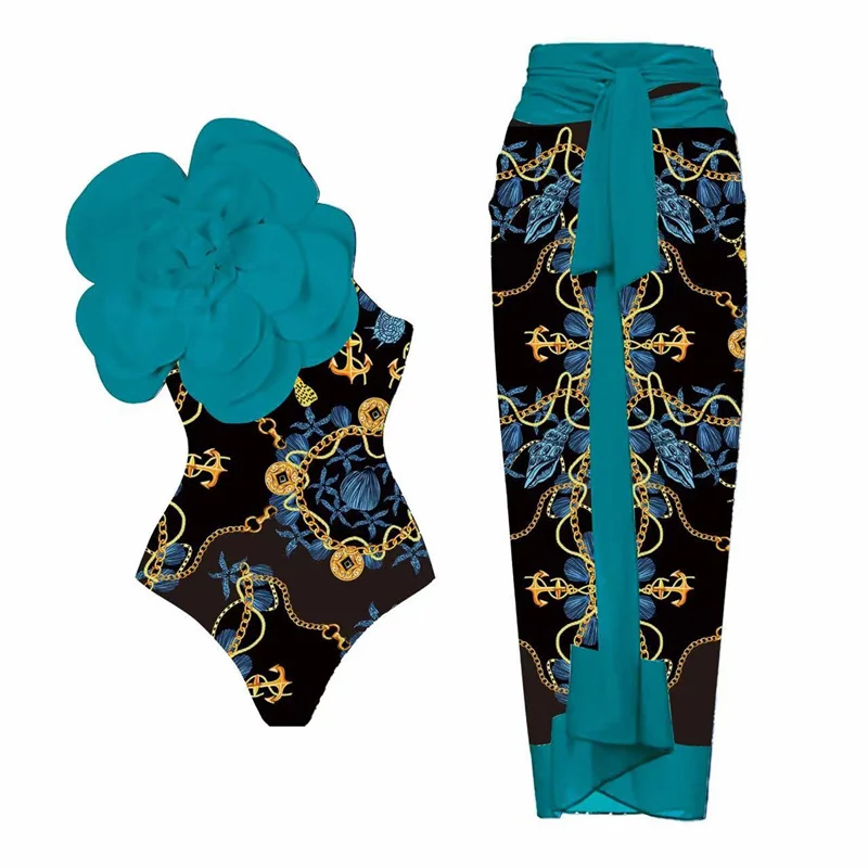 One Shoulder 3D Flower One Piece Swimsuit Sarong Swimwear Woman Holiday Retro Designer Bathing Suit Beach Cover Up
One Shoulder 3D Flower One Piece Swimsuit Sarong Swimwear Woman Holiday Retro Designer Bathing Suit Beach Cover Up