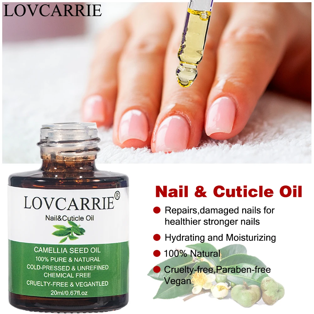 

LOVCARRIE Cuticle Oil for Nails Art Treatment 20ml Nourish Formula Protein Nail Repair Care Essential Oil Serum Nutrition Tools