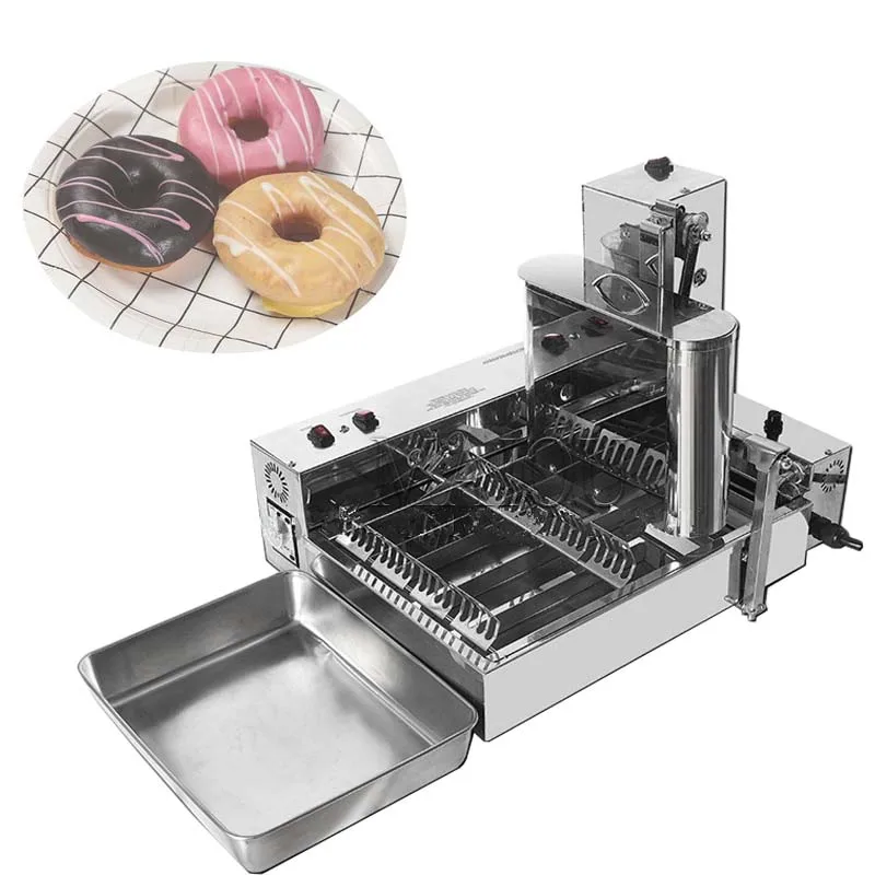 

110V/220V Commercial Automatic Donut Making Machine Auto Doughnut Maker Stainless Steel Donut Fryer