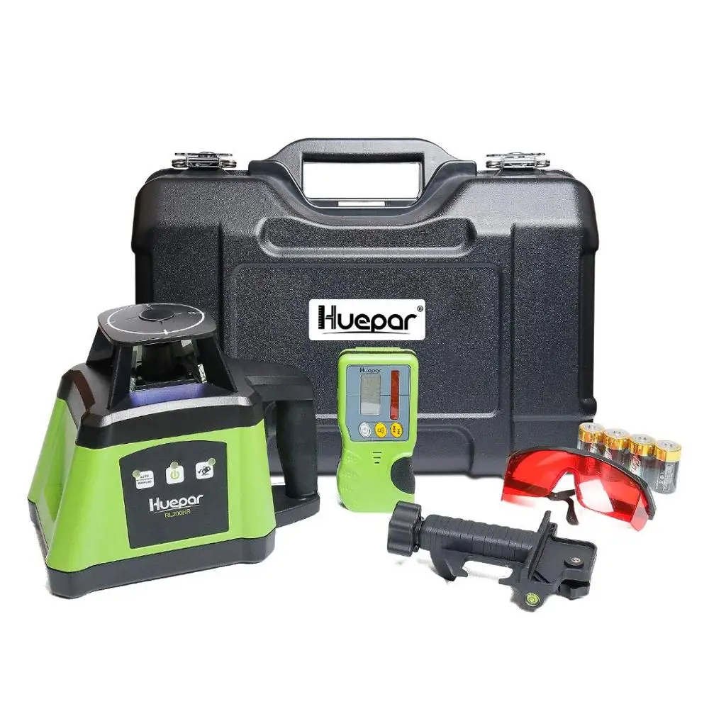 Huepar RL200HR 360 Horizontal Red Interior/Exterior Rotating Beam,High Precision Electronic Self-Leveling Rotary Laser Level Kit
Huepar RL200HR 360 Horizontal Red Interior/Exterior Rotating Beam,High Precision Electronic Self-Leveling Rotary Laser Level Kit