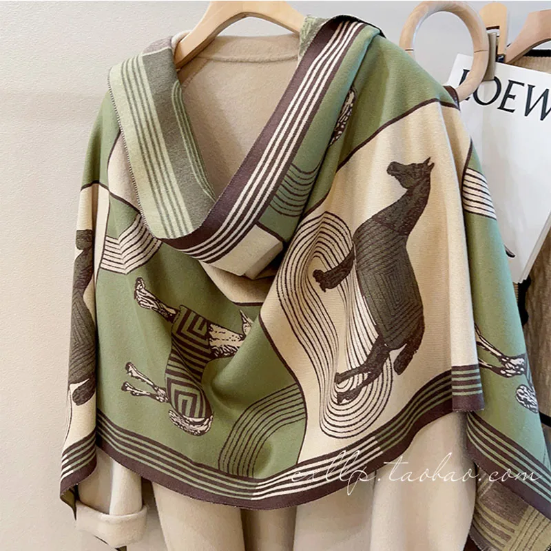 Winter Luxury Design Women's Scarf Cashmere Scarf Soft Double Sided Horse Print Scarf Warm Scarf Shawl Gift
Winter Luxury Design Women's Scarf Cashmere Scarf Soft Double Sided Horse Print Scarf Warm Scarf Shawl Gift