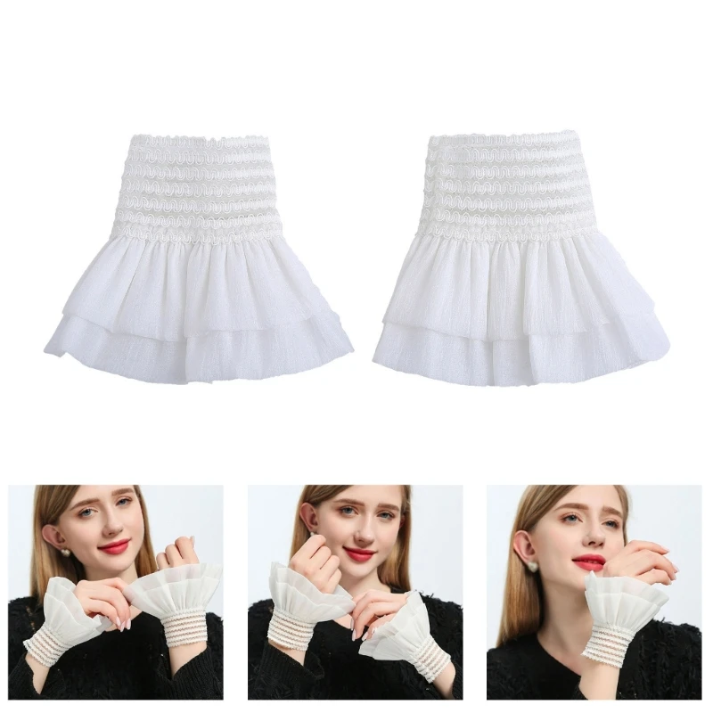 Fairy Wrist Cuffs For Shirts Sweater Simple False Sleeve Ornament Ruffled Sleeves Flared False Wrist Cuffs
Fairy Wrist Cuffs For Shirts Sweater Simple False Sleeve Ornament Ruffled Sleeves Flared False Wrist Cuffs