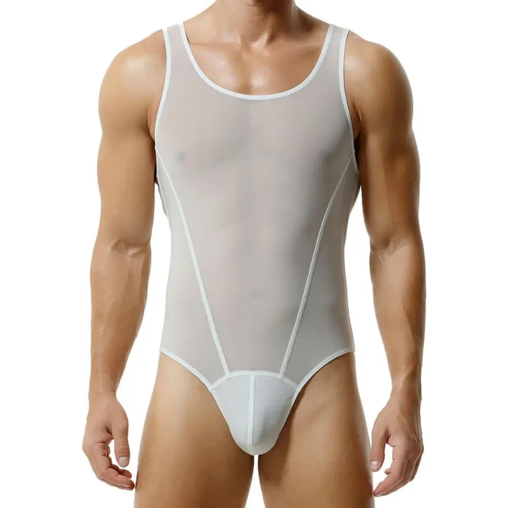 New Men'S One Piece Tank Top Wrestling Suit Men'S Bottom Fitness Swimming Shark Pants Mesh One Piece Pants
New Men'S One Piece Tank Top Wrestling Suit Men'S Bottom Fitness Swimming Shark Pants Mesh One Piece Pants