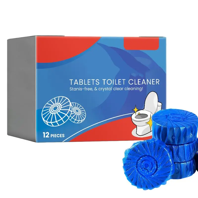 

12pcs Toilet Bowl Cleaner Tablets Deep Cleaning Washer Deodorant Cleaning Agent Pills Stain Remover Home Bathroom Accessories