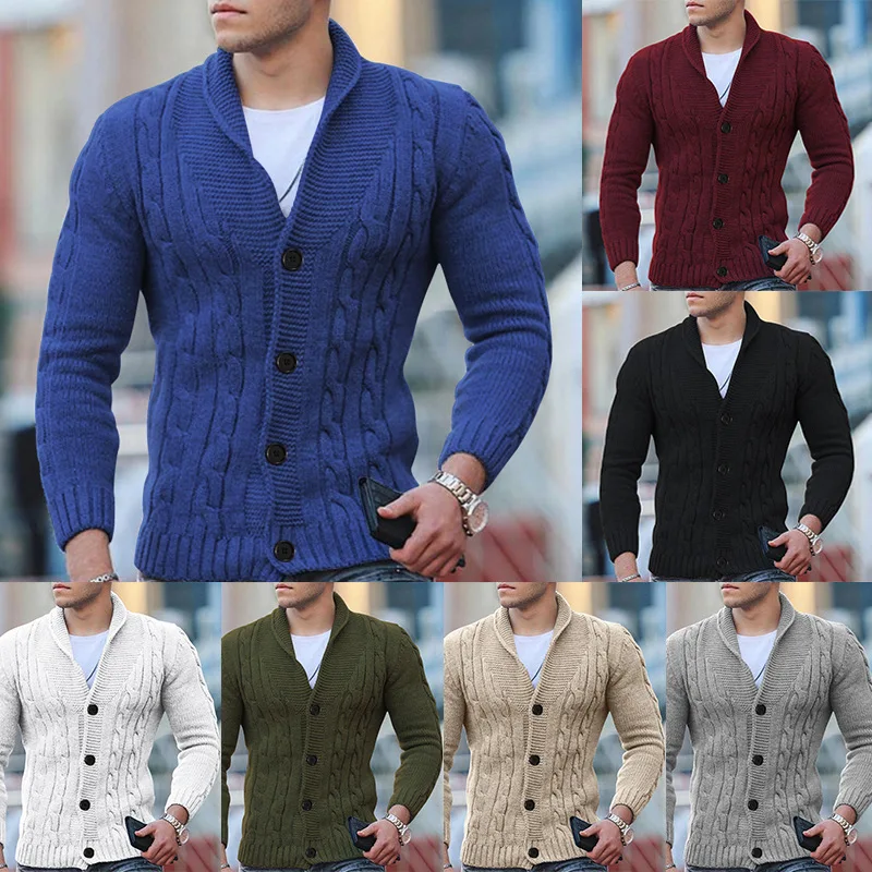 Autumn Winter Warm Cardigan Men Sweaters Jackets Mens Slim Fit Knitted Sweatercoat Thick Cardigan Sweater Coat Men
Autumn Winter Warm Cardigan Men Sweaters Jackets Mens Slim Fit Knitted Sweatercoat Thick Cardigan Sweater Coat Men