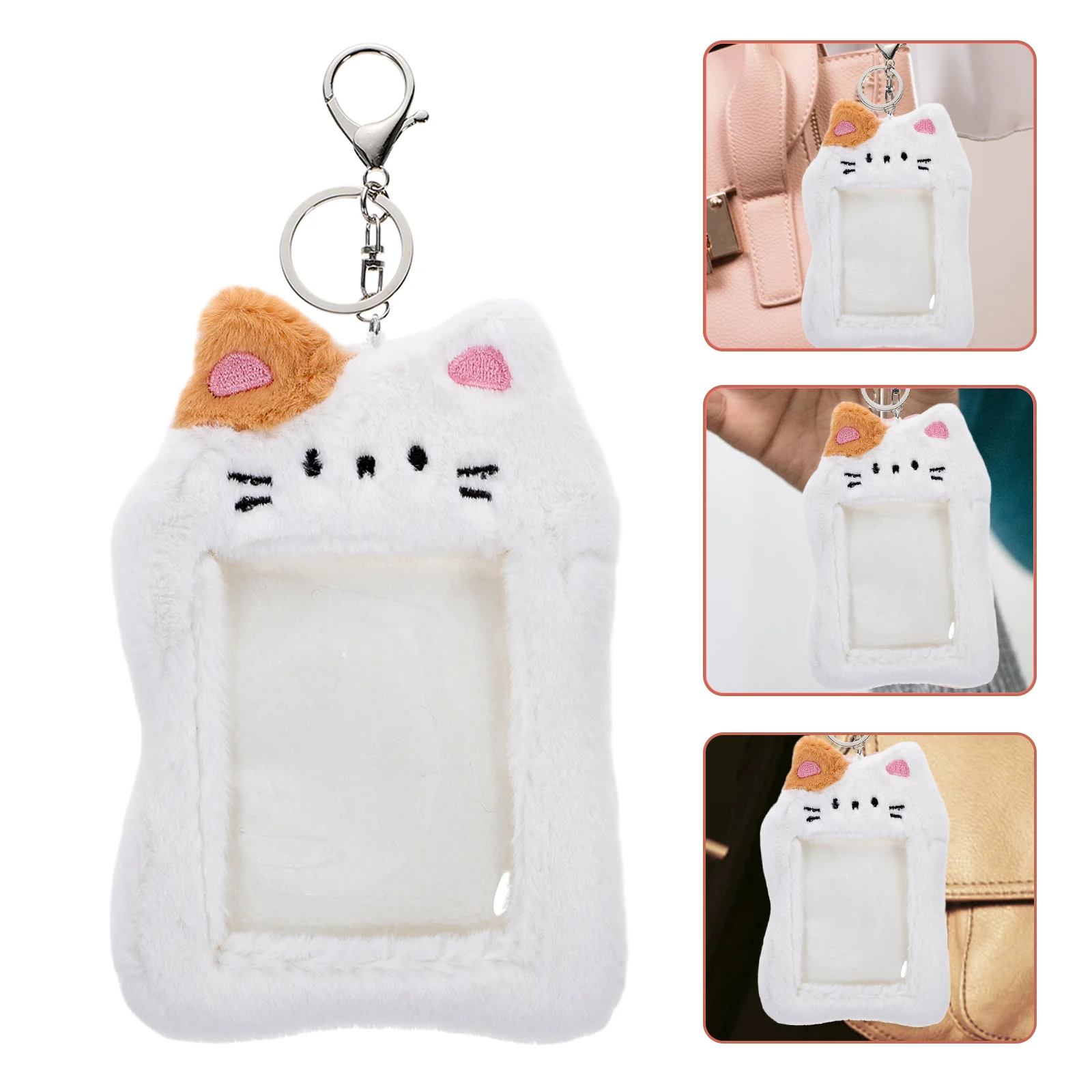 Cartoon Plush Card Sleeve Visible Card Sleeve Decorative Cat Plush Card Sleeve Plush Card Holder Decor
Cartoon Plush Card Sleeve Visible Card Sleeve Decorative Cat Plush Card Sleeve Plush Card Holder Decor