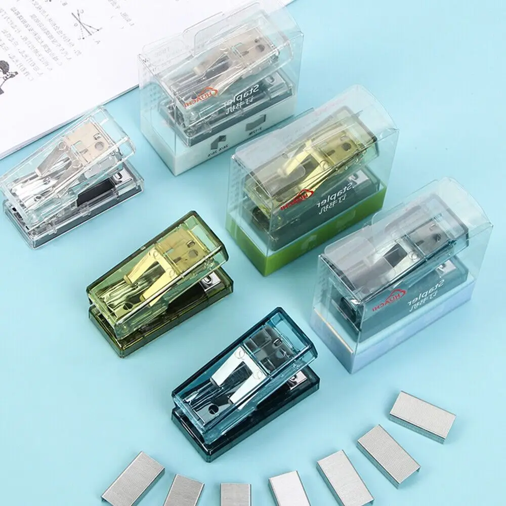 Plastic Mini Stapler Creative Binding Tools Transparent Trumpet Stapler Office Supplies File Organizer Paper Binding Machine
Plastic Mini Stapler Creative Binding Tools Transparent Trumpet Stapler Office Supplies File Organizer Paper Binding Machine
