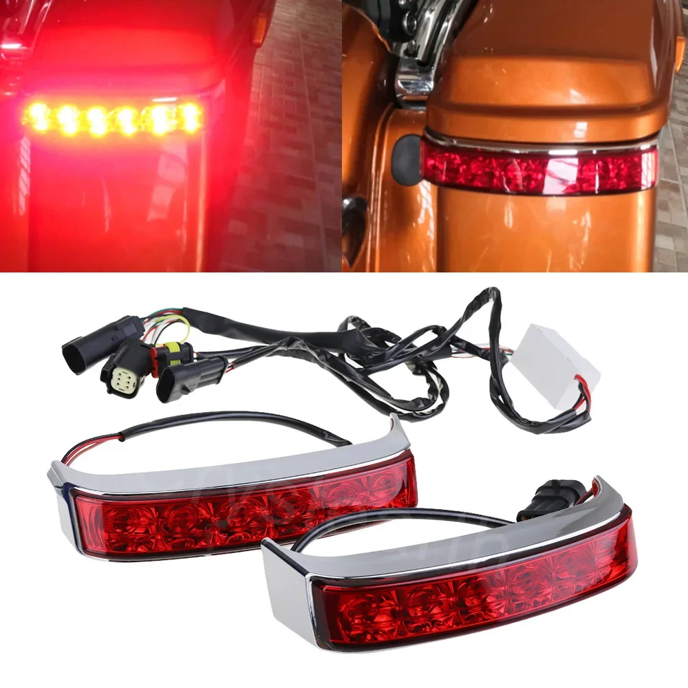 Motorcycle LED Saddlebag Rear Turn Signal Light For Harley Touring Street Glide Road King FLHR Limited CVO 2014-2022 2018 2019
Motorcycle LED Saddlebag Rear Turn Signal Light For Harley Touring Street Glide Road King FLHR Limited CVO 2014-2022 2018 2019