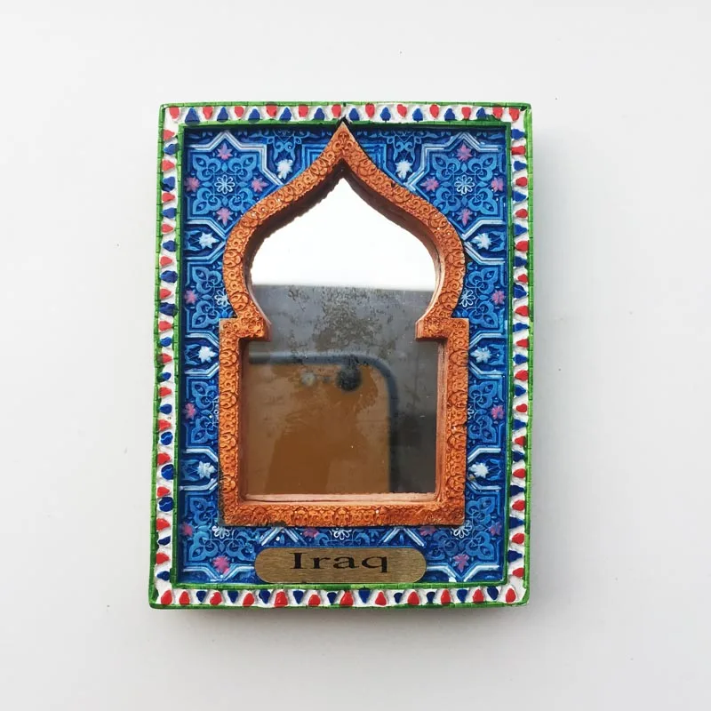 Fridge Magnet Iraqi Cultural Mosaic Carved Mirror Frame Message Sticker Tourism Souvenir Resin Home Decoration Crafts
Fridge Magnet Iraqi Cultural Mosaic Carved Mirror Frame Message Sticker Tourism Souvenir Resin Home Decoration Crafts