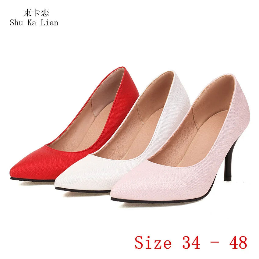 High Heels Women Pumps 8.5 CM High Heel Shoes Stiletto Woman Party Wedding Shoes Kitten Heels Plus Size 34 - 48
High Heels Women Pumps 8.5 CM High Heel Shoes Stiletto Woman Party Wedding Shoes Kitten Heels Plus Size 34 - 48