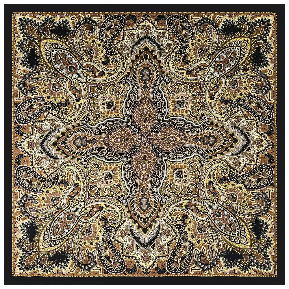 POBING Silk Scarf Women Cashew Print Stoles Square Scarves Wraps Large Bandana Kerchief Hijabs Female Silk Foulards 130CM
POBING Silk Scarf Women Cashew Print Stoles Square Scarves Wraps Large Bandana Kerchief Hijabs Female Silk Foulards 130CM
