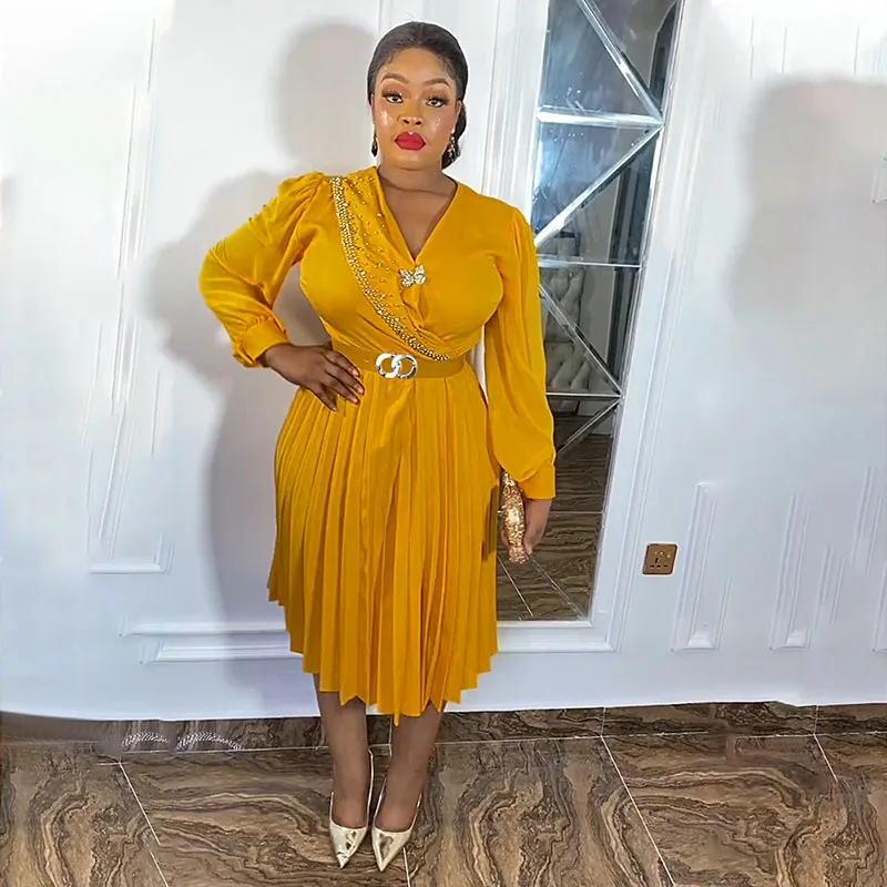 African Dresses for Women Traditional Dashiki With Belt Abaya Turkey Muslim Robe Evening Pleated Midi Dress for Party Ball Gowns
African Dresses for Women Traditional Dashiki With Belt Abaya Turkey Muslim Robe Evening Pleated Midi Dress for Party Ball Gowns
