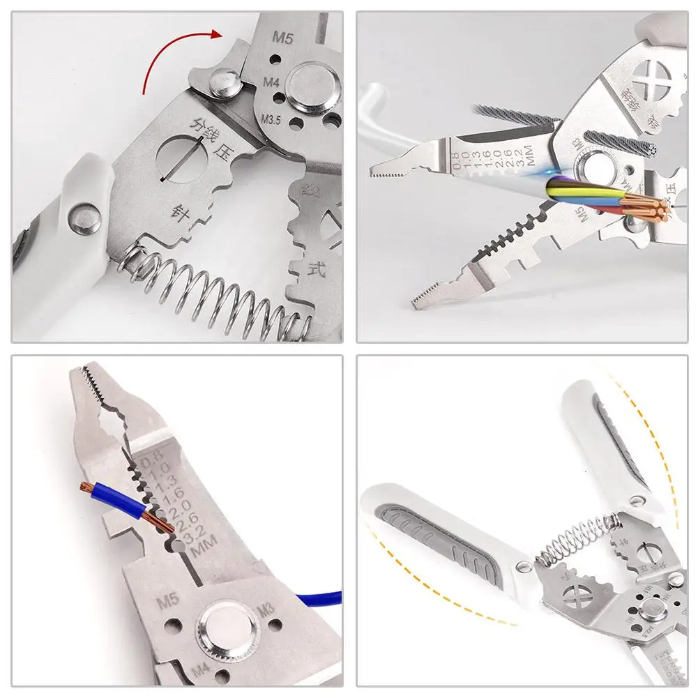 2024 New Arrival Multifunctional Wire Stripper Crimper Multi-purpose Stripper Upgrade New Pliers, Wire Professional Cable C E2u1
2024 New Arrival Multifunctional Wire Stripper Crimper Multi-purpose Stripper Upgrade New Pliers, Wire Professional Cable C E2u1