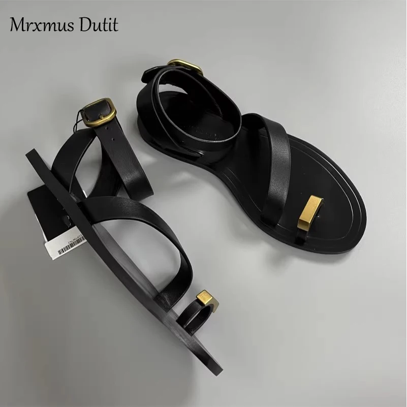MrxmusDutit 2023 Summer Fashion New Women Genuine Leather Flat Clip Toes Sandals Solid Versatile Simple Casual Shoes Female Chic
MrxmusDutit 2023 Summer Fashion New Women Genuine Leather Flat Clip Toes Sandals Solid Versatile Simple Casual Shoes Female Chic