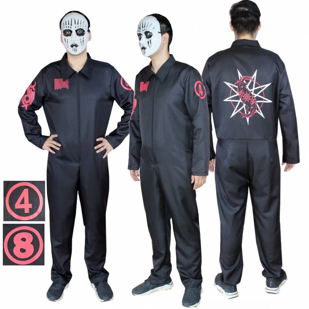 

New Slipknot Jumpsuit Men's Halloween Party Cosplay Costume Without Mask Halloween Cosplay costumes props jumpsuits