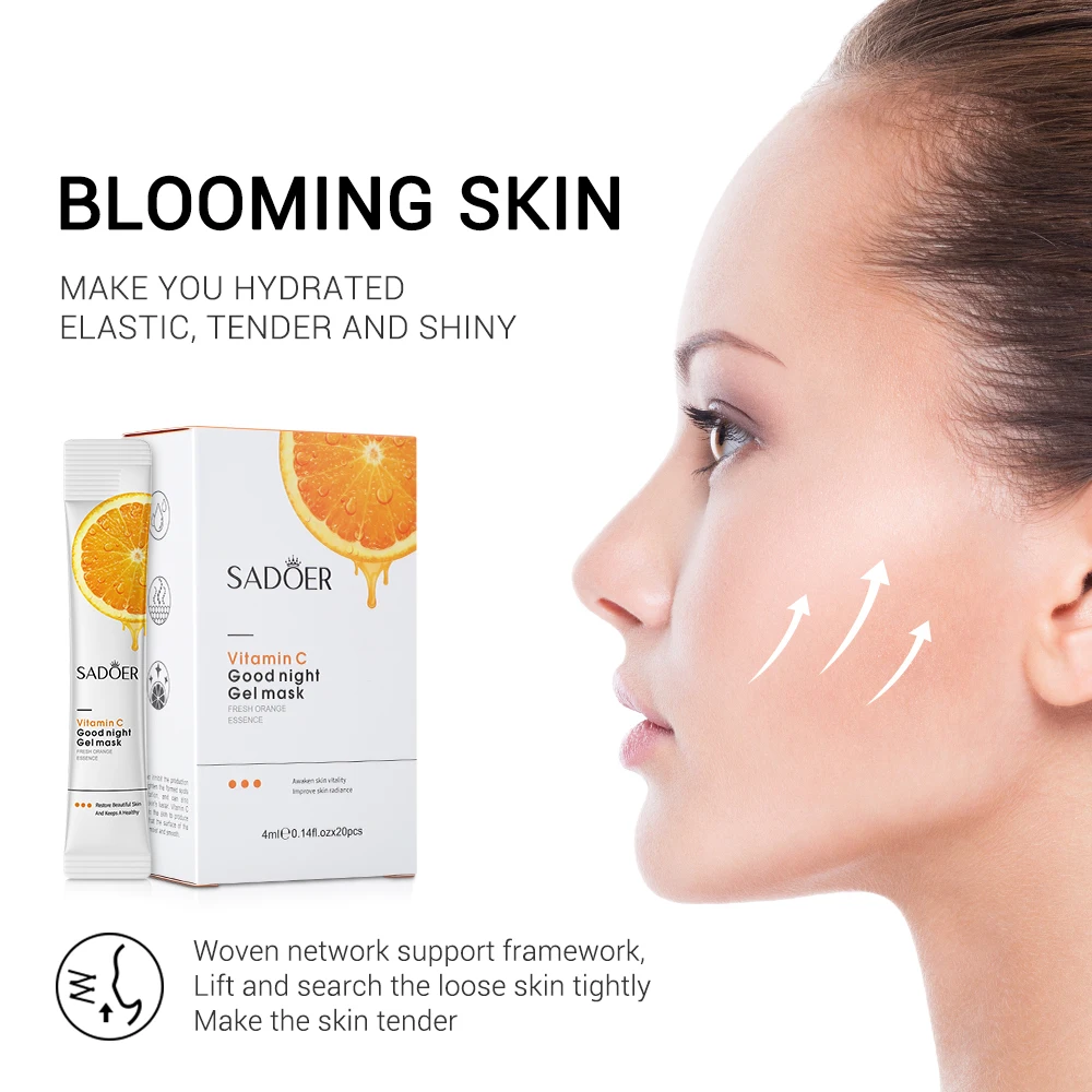 20pcs VC Moisturizing Sleeping Mask Hydrating Skin care Oil-control Whitening Beauty Anti-Aging Essence Cream Gel Facial Masks 2 S33aca751925441069fbed2f291730742g