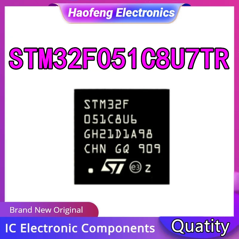 New Original STM32F051C8U7TR UFQFN-48 Microcontroller Chip in stock
New Original STM32F051C8U7TR UFQFN-48 Microcontroller Chip in stock