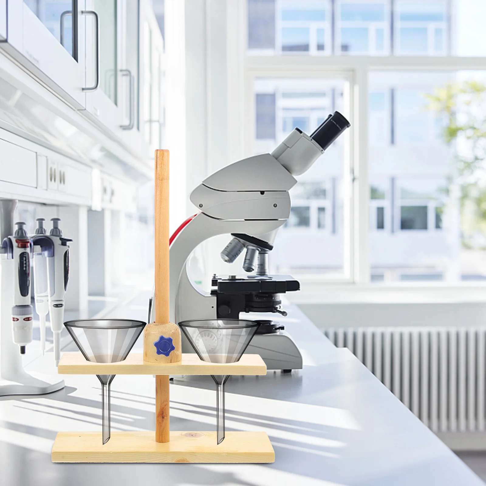 Lab Stand Funnel Rack Support Supplies Laboratory Stand Teaching Instrument Instruments Wooden Supporting Tools
Lab Stand Funnel Rack Support Supplies Laboratory Stand Teaching Instrument Instruments Wooden Supporting Tools