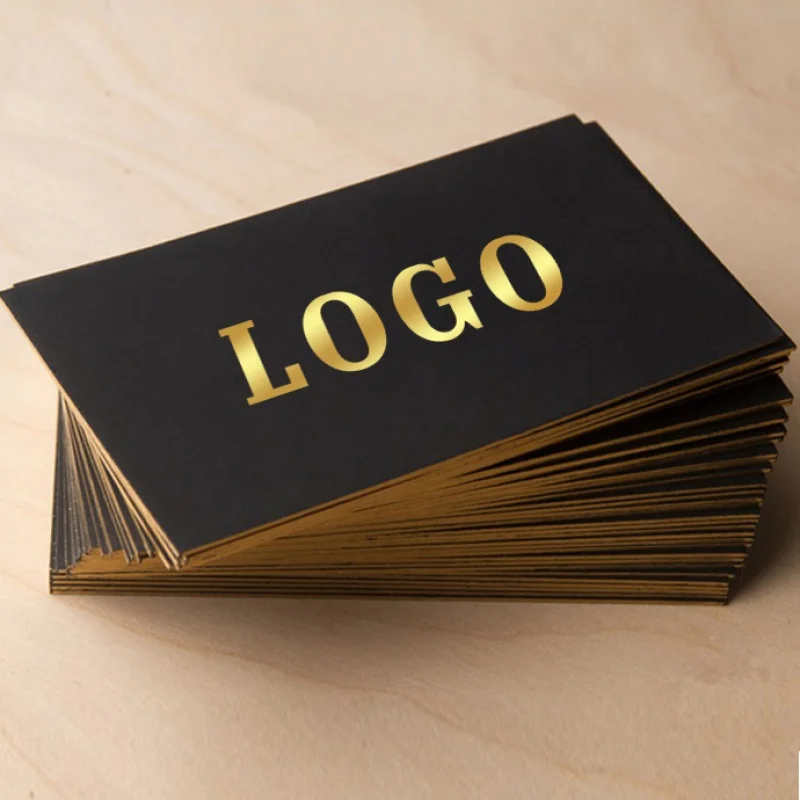 Custom Hot sale custom printed luxury black gold foil business card printing with golden border edge
Custom Hot sale custom printed luxury black gold foil business card printing with golden border edge