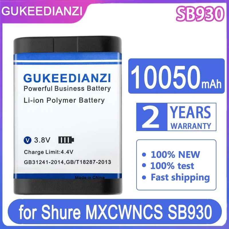 

GUKEEDIANZI Replacement Battery 10050mAh for Shure MXCWNCS SB930