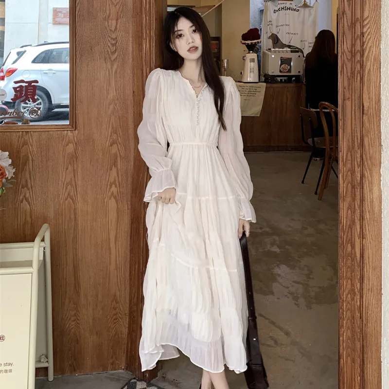 2023 Dress Spring New Korean Style Design Temperament Gentle Wind Pressure Pleated French Mid-length Free Shipping
2023 Dress Spring New Korean Style Design Temperament Gentle Wind Pressure Pleated French Mid-length Free Shipping