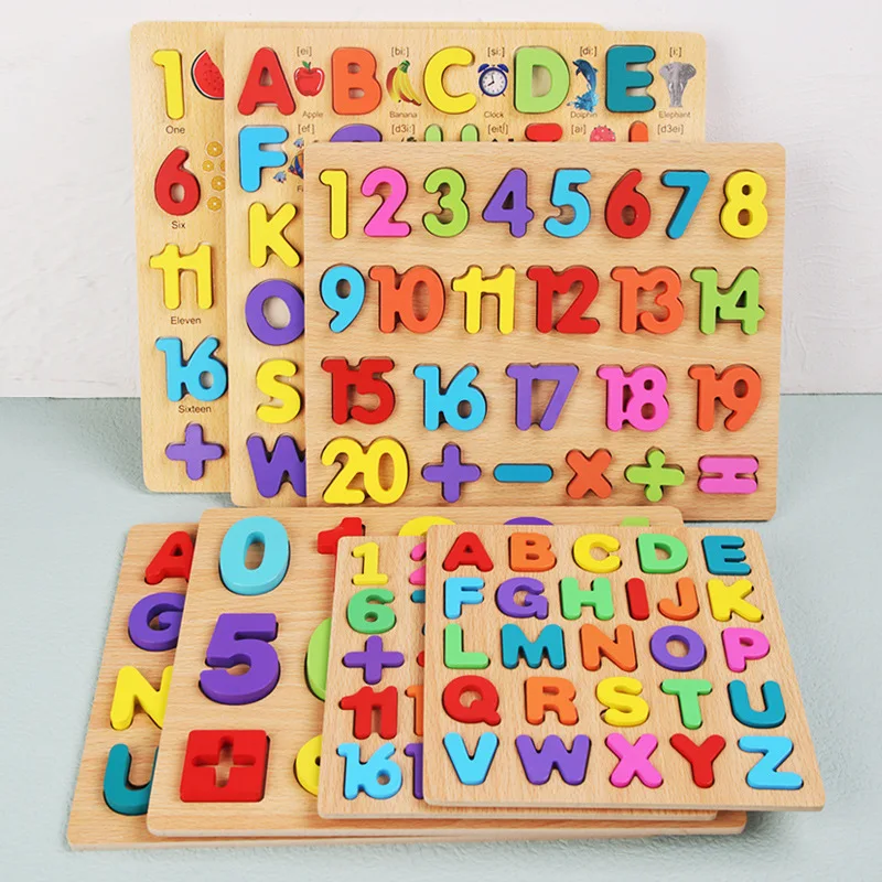 Wooden Baby Learning Alphanumeric Cognitive Matching Board Kindergarten Early Education Puzzle Jigsaw Puzzle Toy
Wooden Baby Learning Alphanumeric Cognitive Matching Board Kindergarten Early Education Puzzle Jigsaw Puzzle Toy