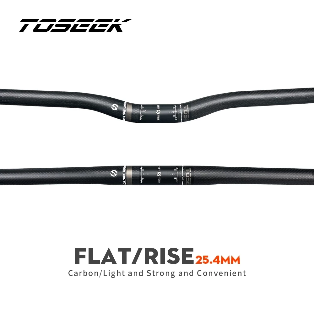 TOSEEK Grer Matte 3K Carbon Handlebar 25.4mm Bicycle Handlebar MTB Horizontal / One-shaped Handlebar Width 480mm - 700mm
TOSEEK Grer Matte 3K Carbon Handlebar 25.4mm Bicycle Handlebar MTB Horizontal / One-shaped Handlebar Width 480mm - 700mm