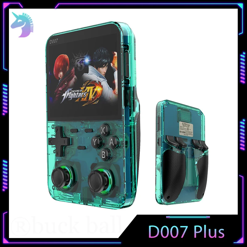 

D007 Plus Handheld Game Console Handheld Game Players Dual Joystick 3.5Inch IPS Screen 10000+ Game Retro Devices Portable Games