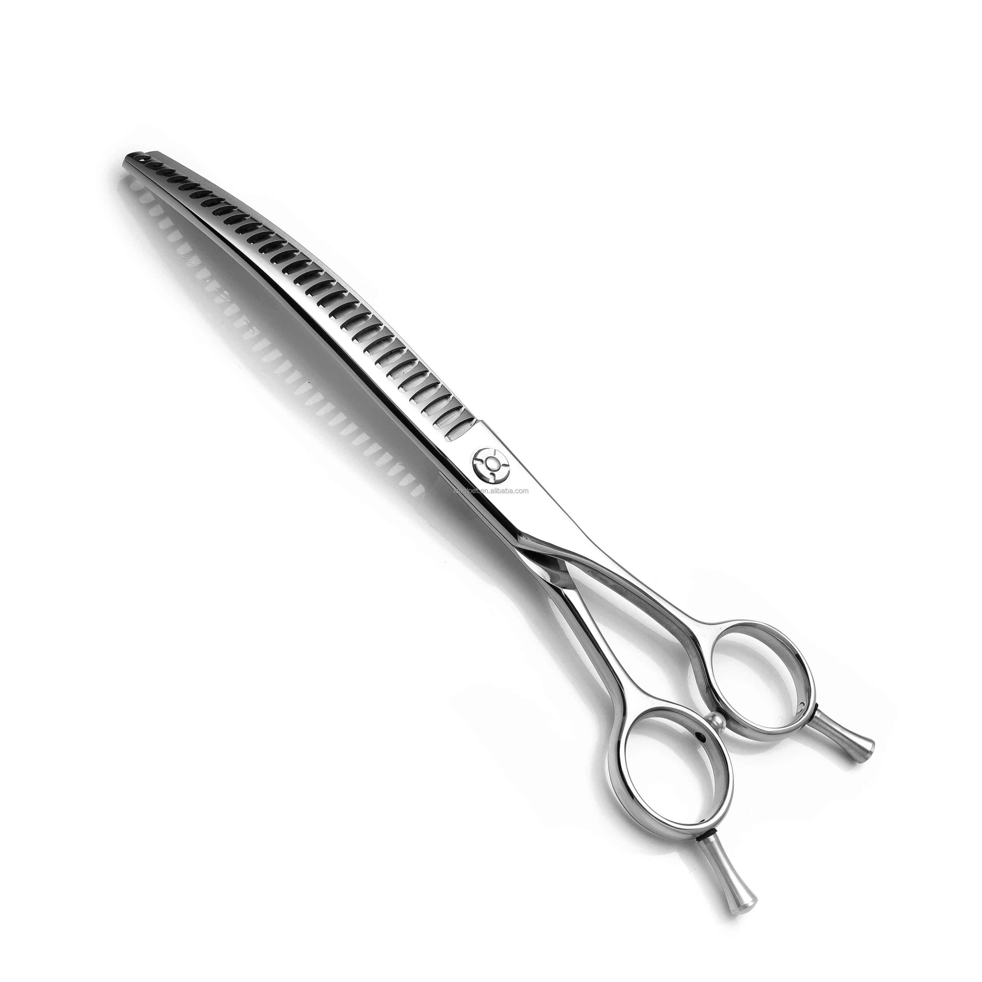 

7.5/7 Inch Professional Dog Grooming Shears Curved Chunker Scissors for Dogs Face Body Thinning Cutiing 440C