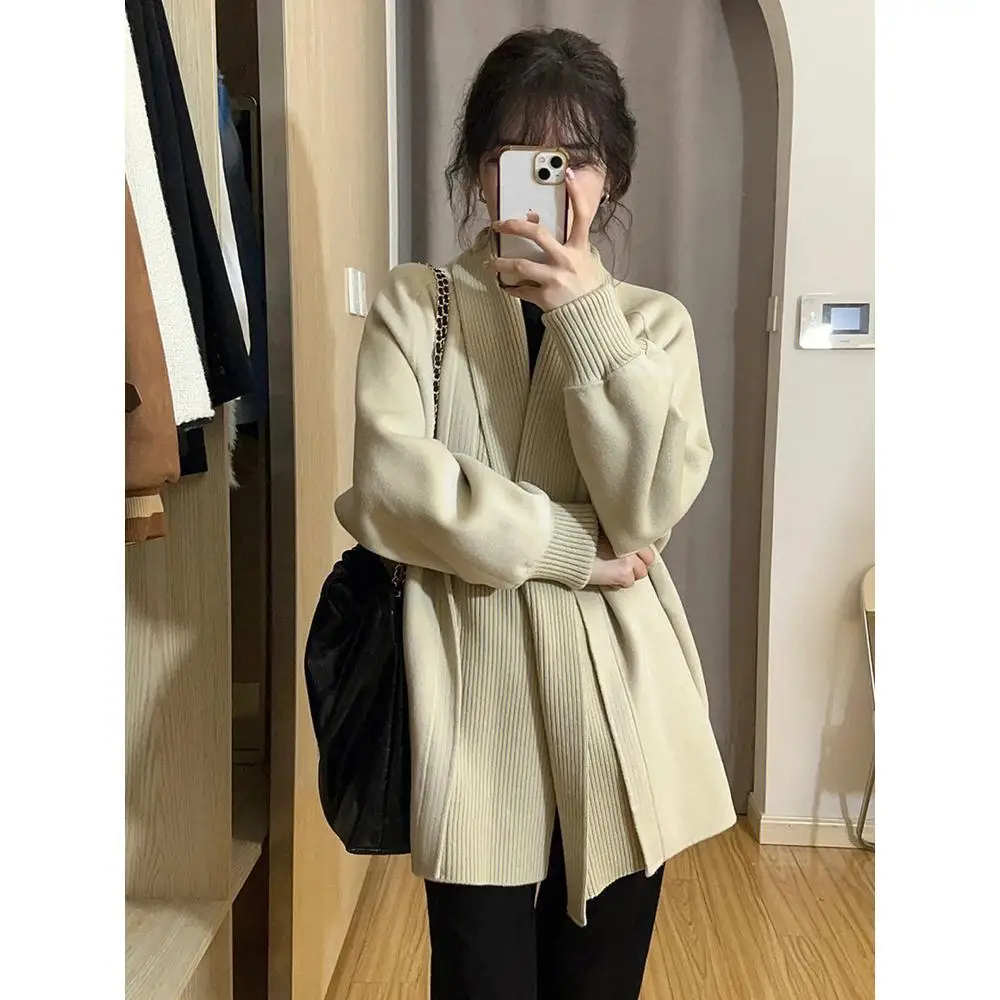 Sweaters Women Knitting Cardigans Casual V-Neck Long Sleeve Strip Casual Solid Color Jacket Coat Loose Female Tops Laides W31
Sweaters Women Knitting Cardigans Casual V-Neck Long Sleeve Strip Casual Solid Color Jacket Coat Loose Female Tops Laides W31