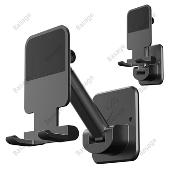 Wall Mount Cell Phone Tablet Holder，Extendable Adjustable Cellphone Stand for Mirror Bathroom Shower Bedroom Kitchen Treadmill