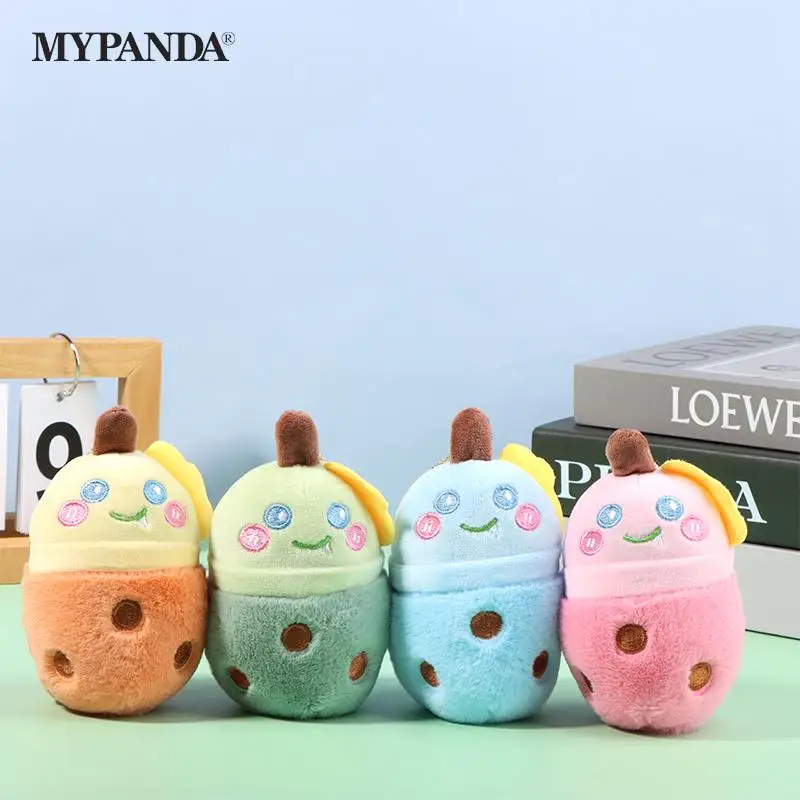 

Cute Panda Milk Tea Cup Plush Toy Cartoon Pendant Soft Stuffed Doll Keychain Backpack Car Bag Key Ring Decor Kid Gift