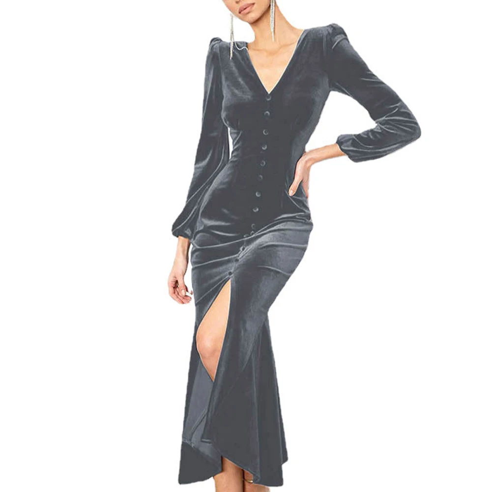 Gown Dress For Party Ladies Evening Gown Maxi Dress Slight Strech Slim Warp Women Velvet High Quality Material
Gown Dress For Party Ladies Evening Gown Maxi Dress Slight Strech Slim Warp Women Velvet High Quality Material