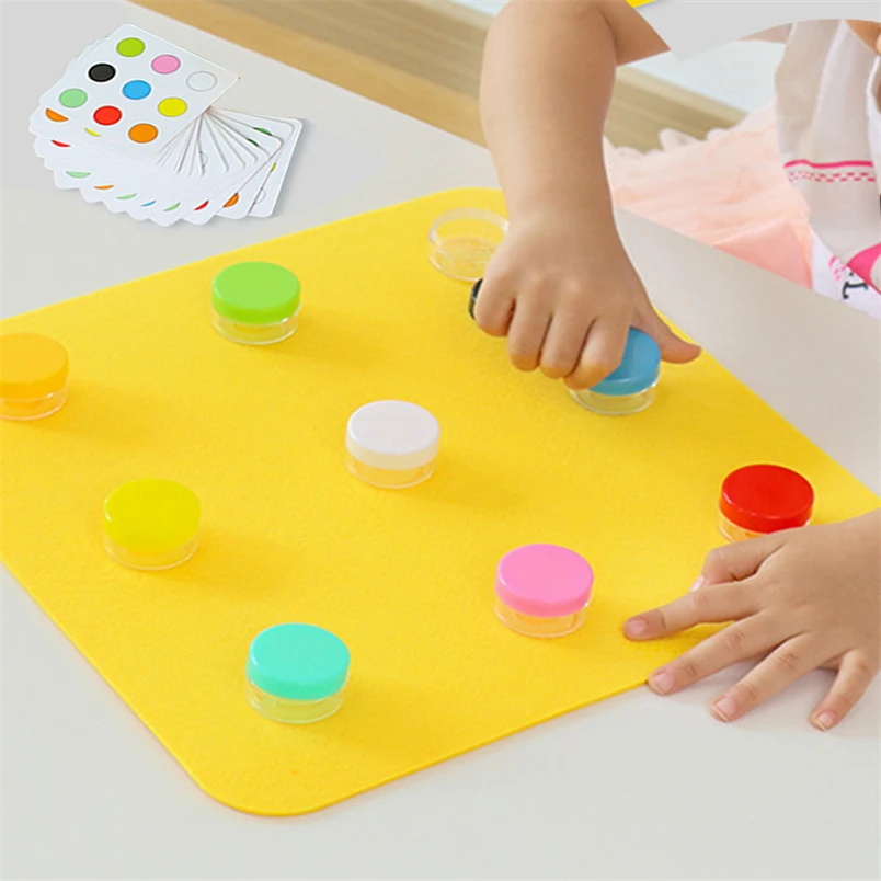 

Montessori Activity Board Color Mathching Game Montessori Material Sensory Busy Board Accessories Kids Learning Toys C64W