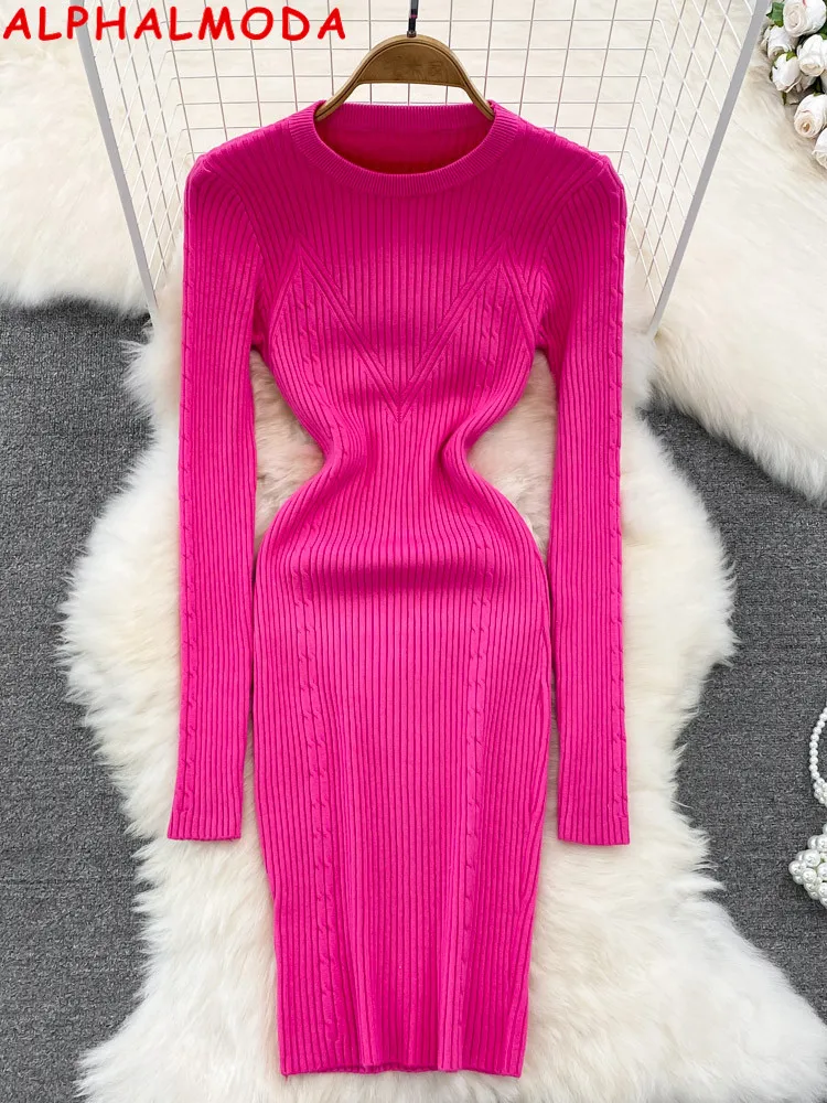 Женское вязаное платье ALPHALMODA, пуловеры карамельных цветов приталенное с длинными рукавами свитер на зиму 2022
Женское вязаное платье ALPHALMODA, пуловеры карамельных цветов приталенное с длинными рукавами свитер на зиму 2022