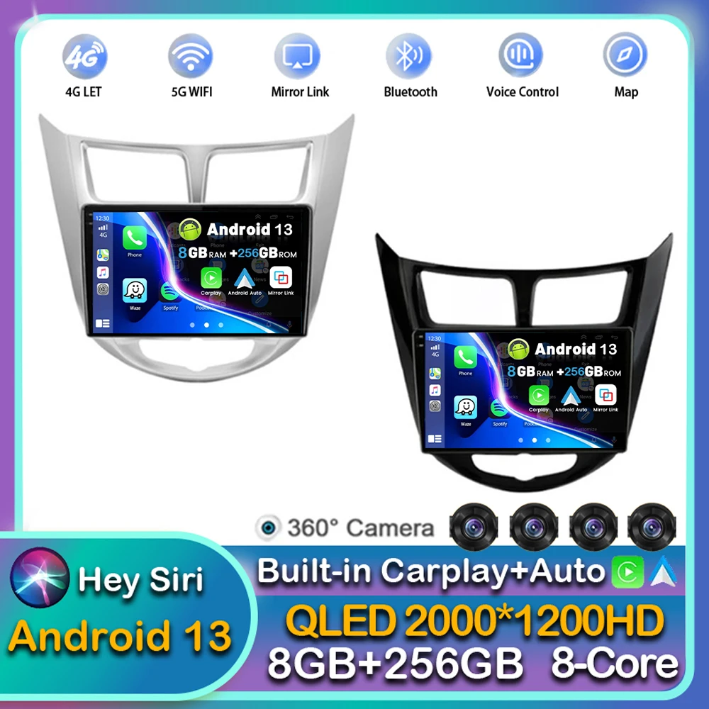 Android 13 Carplay Auto WIFI+4G For Hyundai Solaris 1 Accent 2010-2016 Car Radio Multimedia Player GPS Stereo Dsp 2DIN Head Unit
Android 13 Carplay Auto WIFI+4G For Hyundai Solaris 1 Accent 2010-2016 Car Radio Multimedia Player GPS Stereo Dsp 2DIN Head Unit