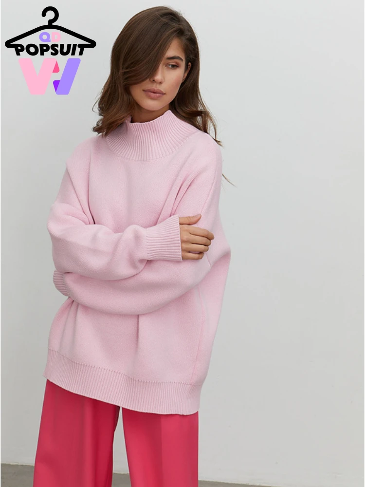 New In Autumn Winter Womens Pullover Fashion Loose Knitwear Elegant Temperament Sweater Leisure Lazy Women's Tops Clothing
New In Autumn Winter Womens Pullover Fashion Loose Knitwear Elegant Temperament Sweater Leisure Lazy Women's Tops Clothing
