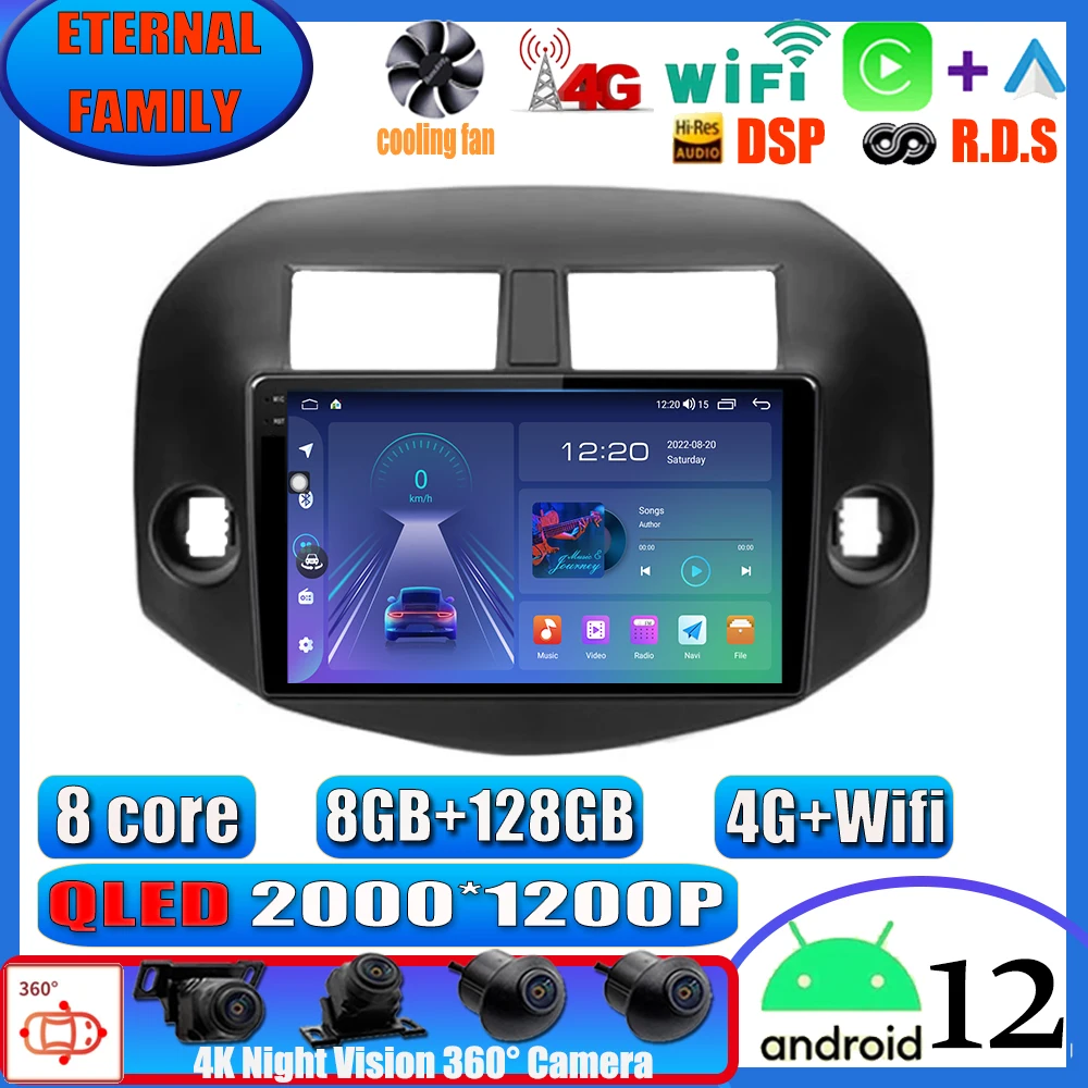 Автомагнитола Carplay для Toyota RAV4 3 XA30 2005-2013, Android 12, мультимедийный видеоплеер, GPS-навигация, IPS DSP 4G NO 2Din
Автомагнитола Carplay для Toyota RAV4 3 XA30 2005-2013, Android 12, мультимедийный видеоплеер, GPS-навигация, IPS DSP 4G NO 2Din