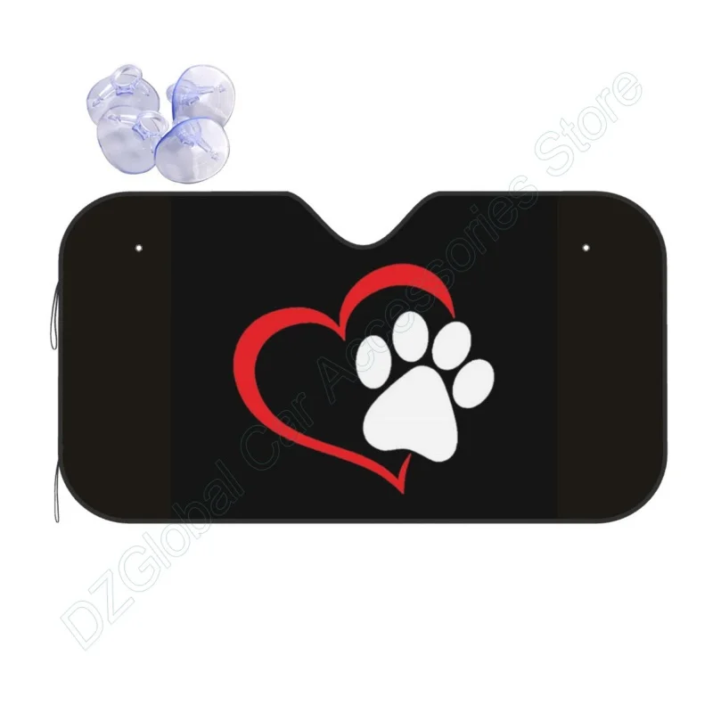 Dog Paw Windshield Sunshade Foldable Love Heart Puppy Paw Car Sun Visor Protector Aluminum Foil 55 X 29.9 Inch
Dog Paw Windshield Sunshade Foldable Love Heart Puppy Paw Car Sun Visor Protector Aluminum Foil 55 X 29.9 Inch