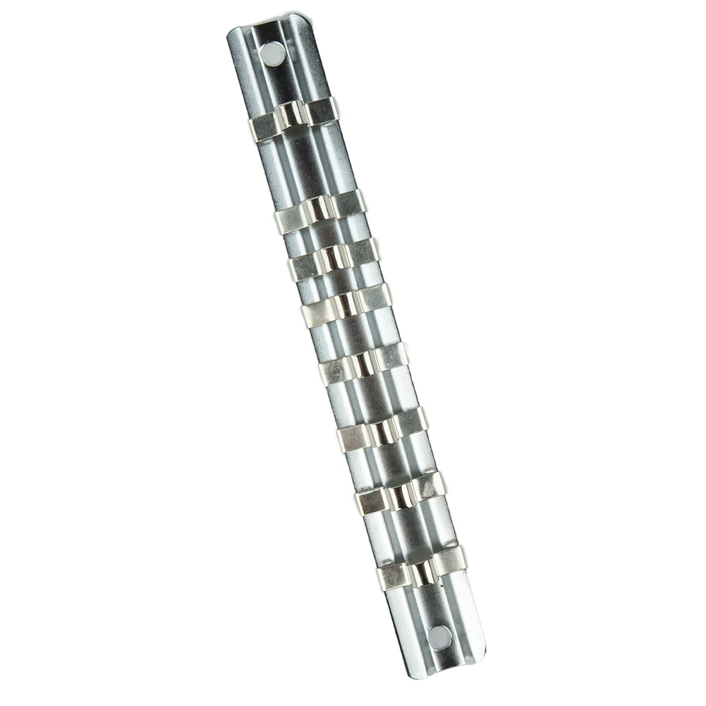 New Socket Rack Holder 1/4 3/8 1/2inch With 8 Clip On Rail Tools Organizer Storage Socket Storage Rack For Storing Loose Sockets
New Socket Rack Holder 1/4 3/8 1/2inch With 8 Clip On Rail Tools Organizer Storage Socket Storage Rack For Storing Loose Sockets