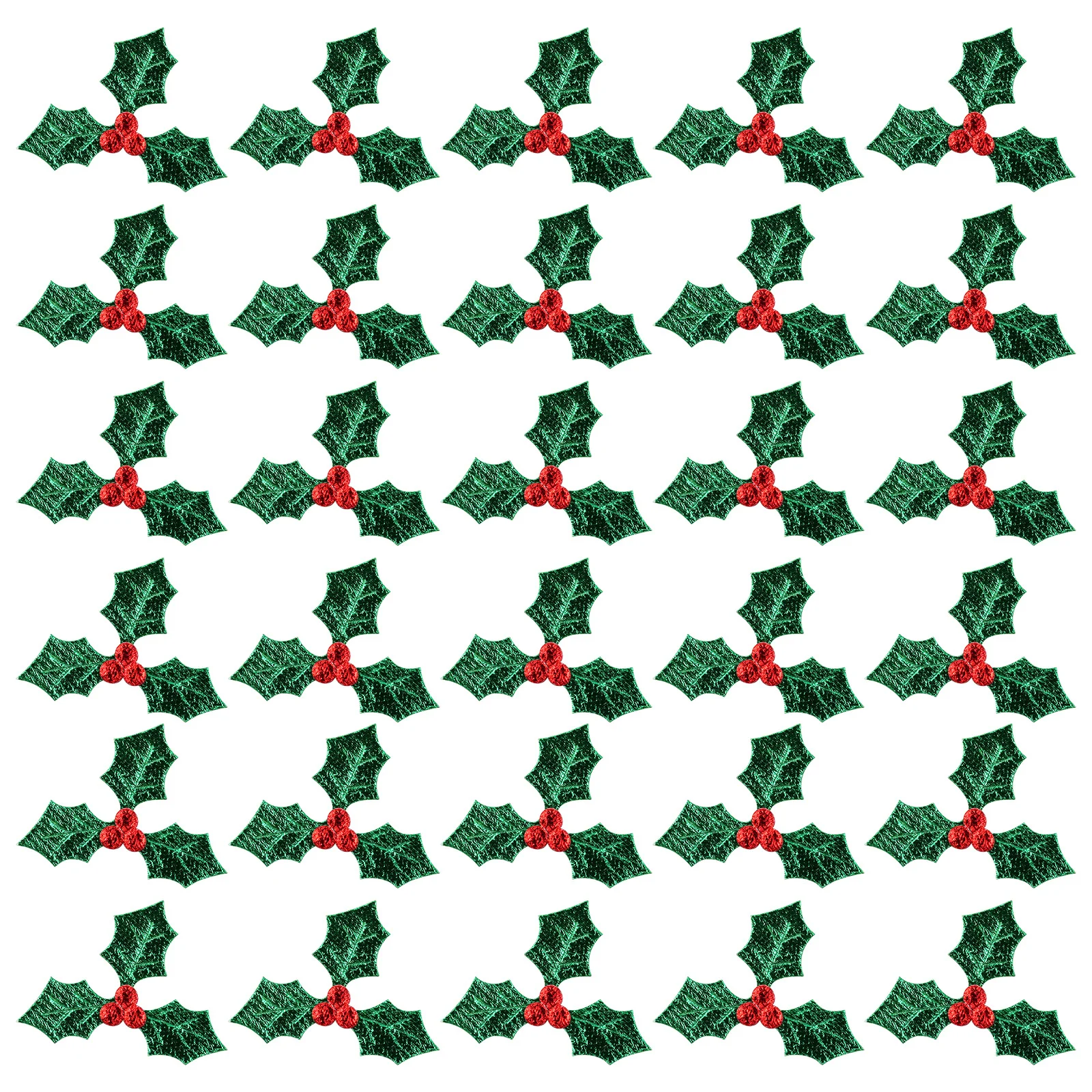 100 Pcs Artificial Berry Leaf Dreses Holly Christmas Patches Clothes Sew on Applique Craft Badges Embroidery Gold Decor
100 Pcs Artificial Berry Leaf Dreses Holly Christmas Patches Clothes Sew on Applique Craft Badges Embroidery Gold Decor