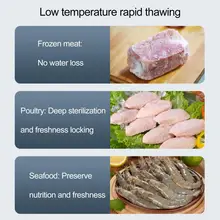 Useful Draining Basket Type-C Interface Food Products Fast Temperature Defrosting Meat Thawing Tray Kitchen Accessories